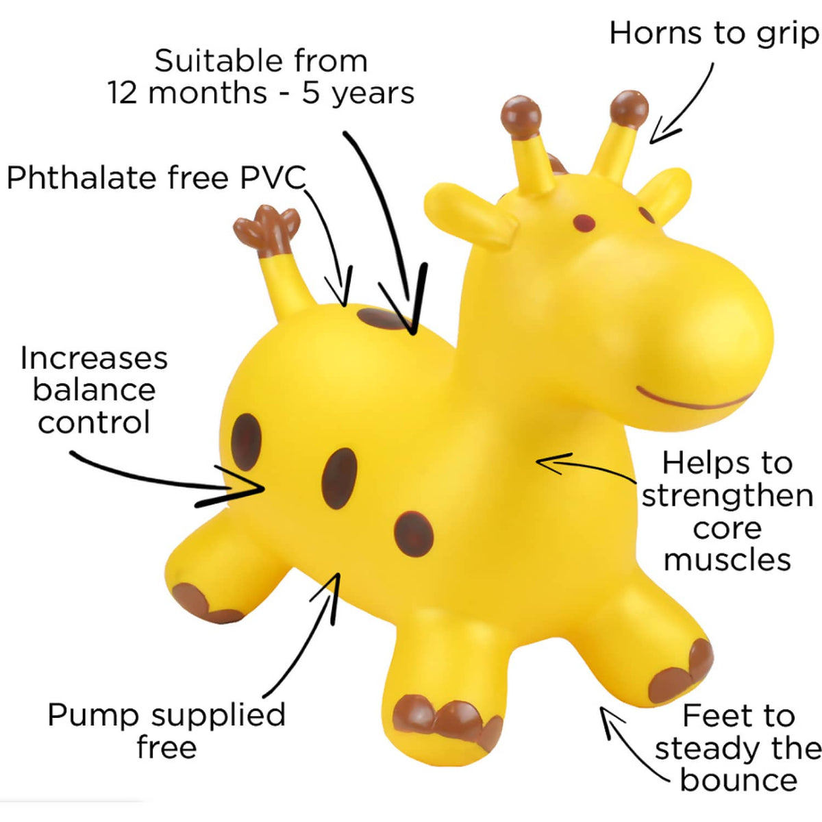 Happy Hopperz - Gold Giraffe