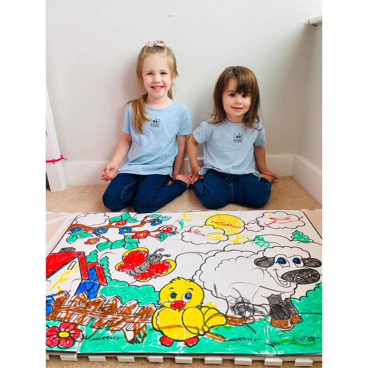 Little Brian - Paint-a-puzzle - Fun At The Farm Giant 12 Piece Set