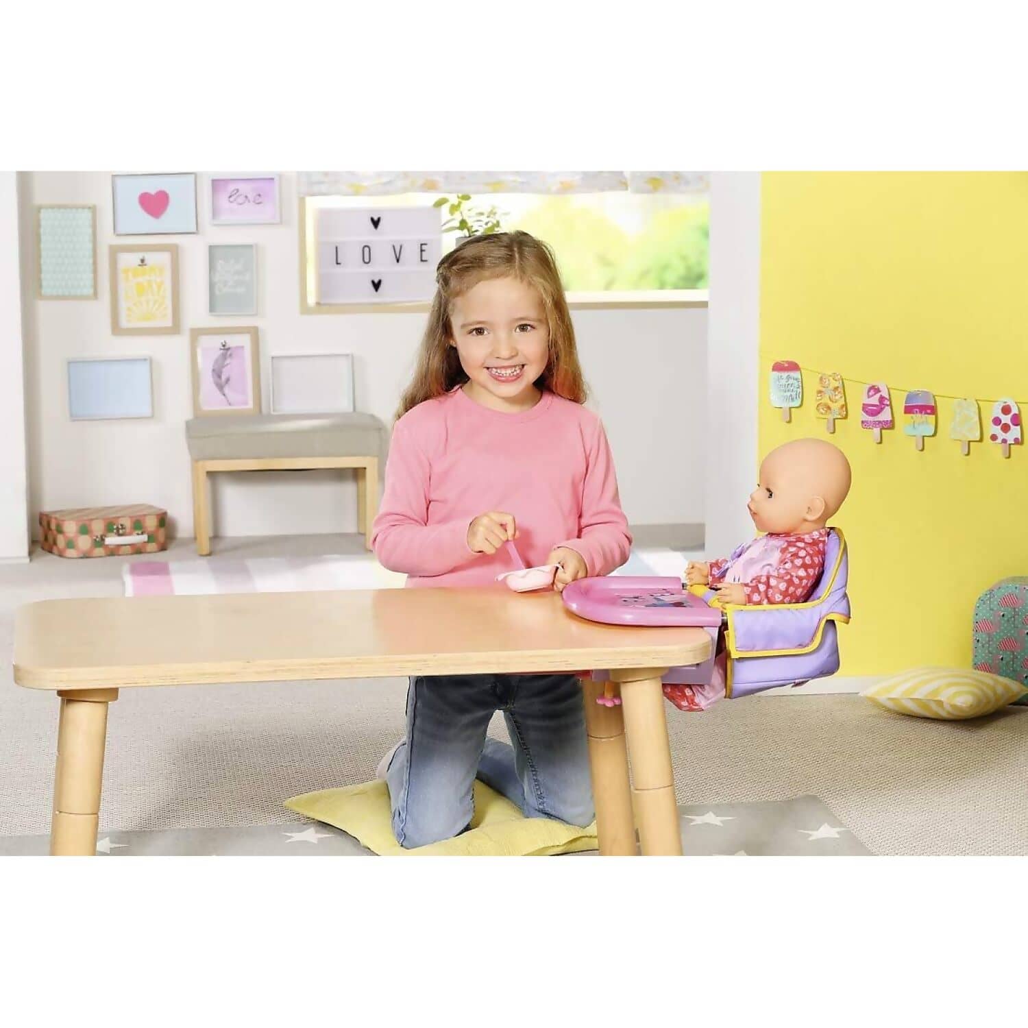 BABY born - Table Feeding Chair For 43cm Doll