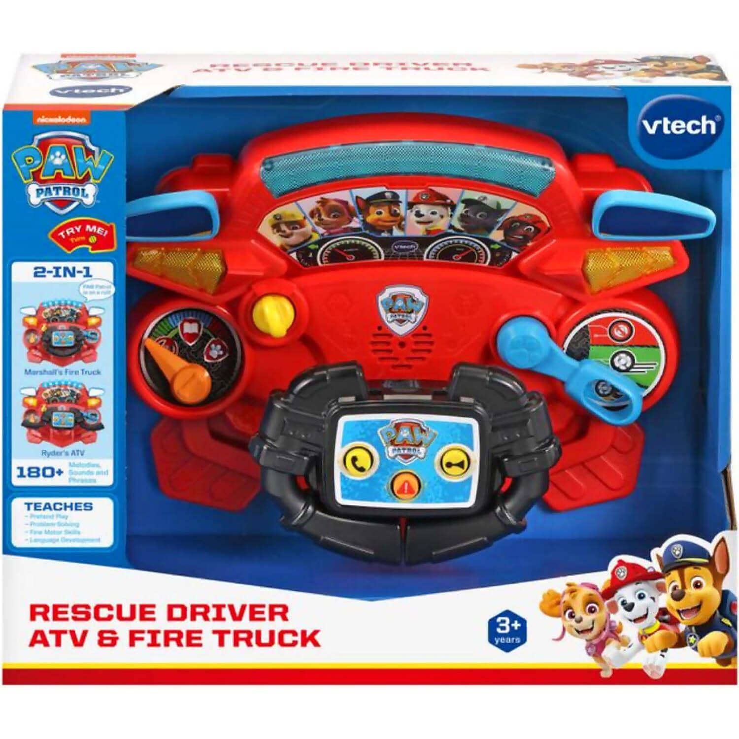 Paw Patrol - Rescue Driver Atv & Fire Truck - VTech