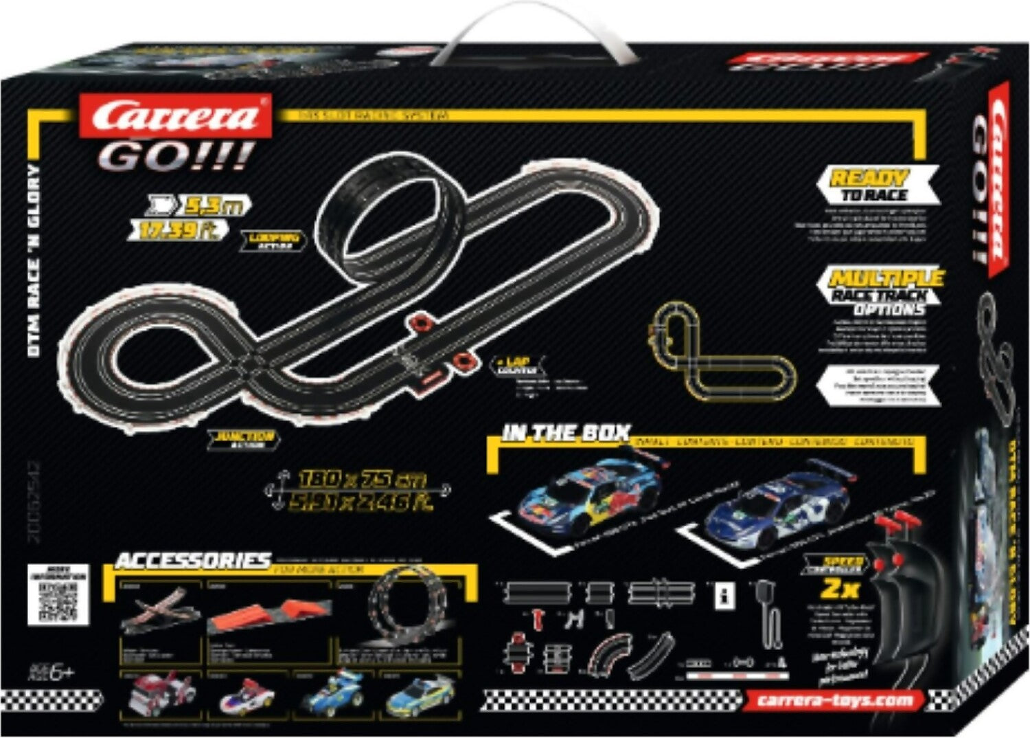 CARRERA - CARRERA GO!!! DTM RACE N GLORY SLOT CAR SET