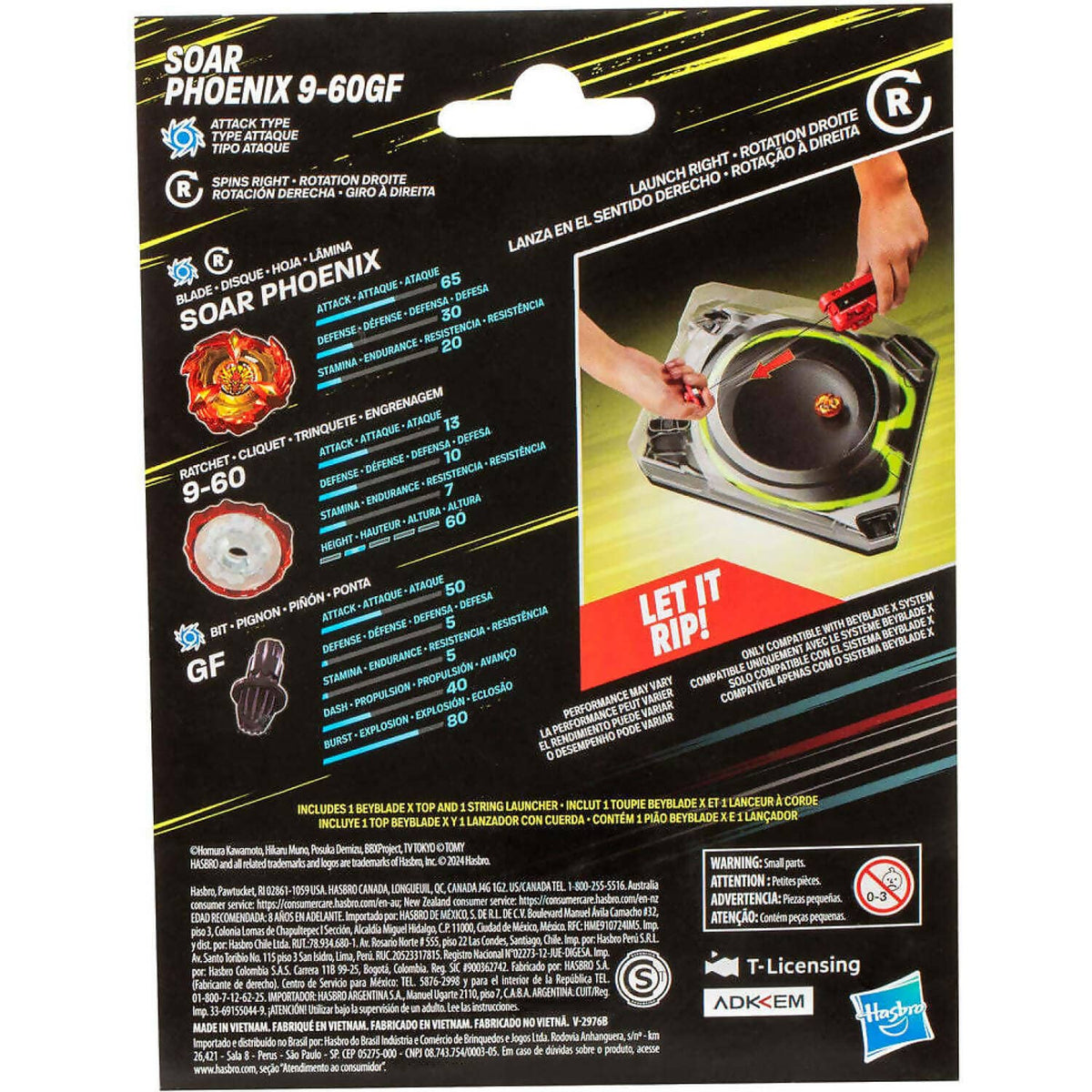BEYBLADE X - Soar Phoenix Deluxe String Launcher Set - Hasbro