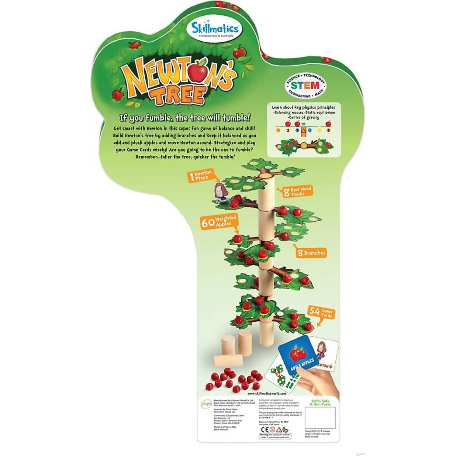 Skillmatics - Newton s Tree - Exciting Educational Game Teaches Kids Key Physics Principles