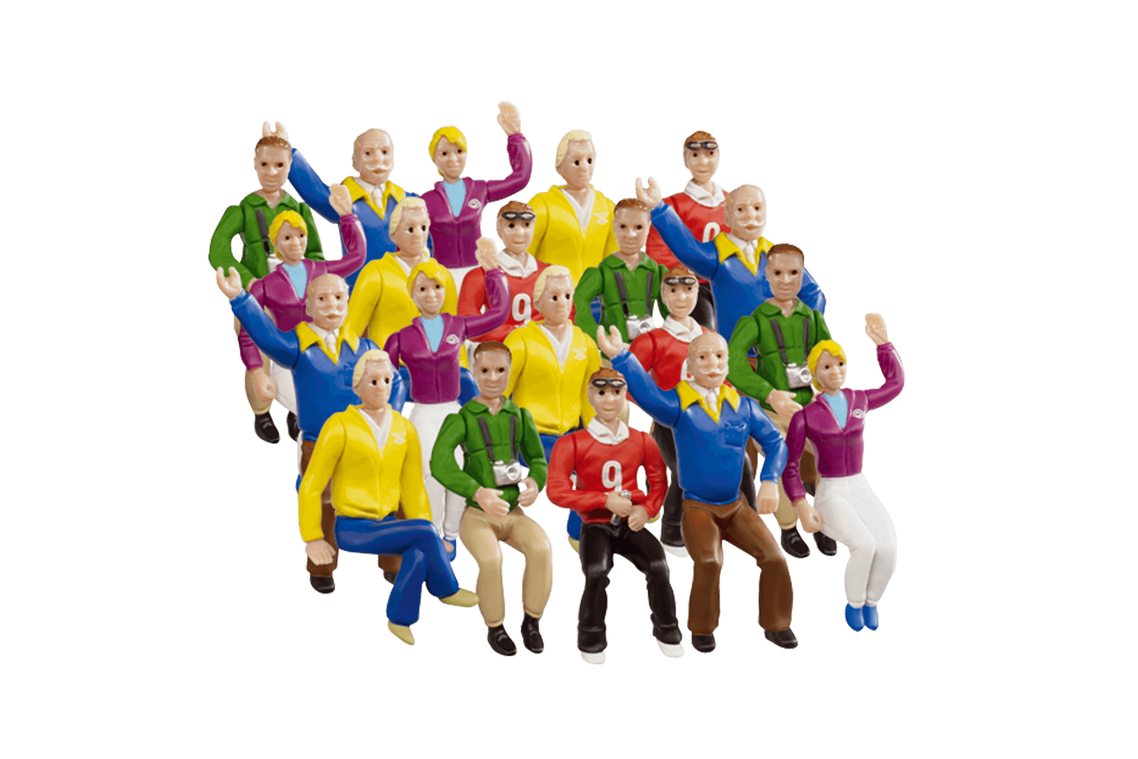 CARRERA - ACCESSORIES - SET OF FIGURES FOR THE GRANDSTAND BUILDING - SUITS DIGITAL 1:24 1:32 AND EVOLUTION MODEL NO.20021129