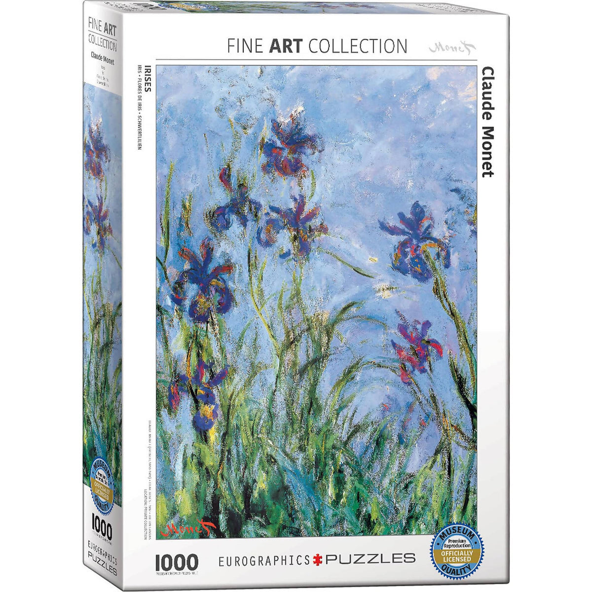 EuroGraphics - Irises By Claude Monet - Jigsaw Puzzle 1000 Pieces