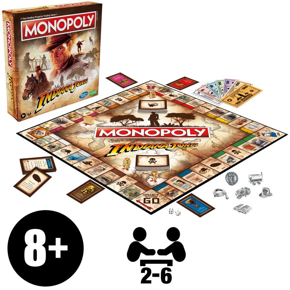 Monopoly - Indiana Jones Board Game For 2-6 Players Hasbro