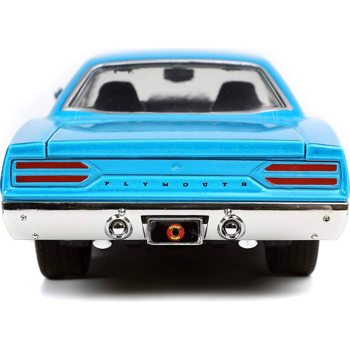 JADA TOYS - LOONEY TUNES 1970 PLYMOUTH ROAD RUNNER WITH WILE E COYOTE 1:24 SCALE DIECAST VEHICLE & FIGURE SET