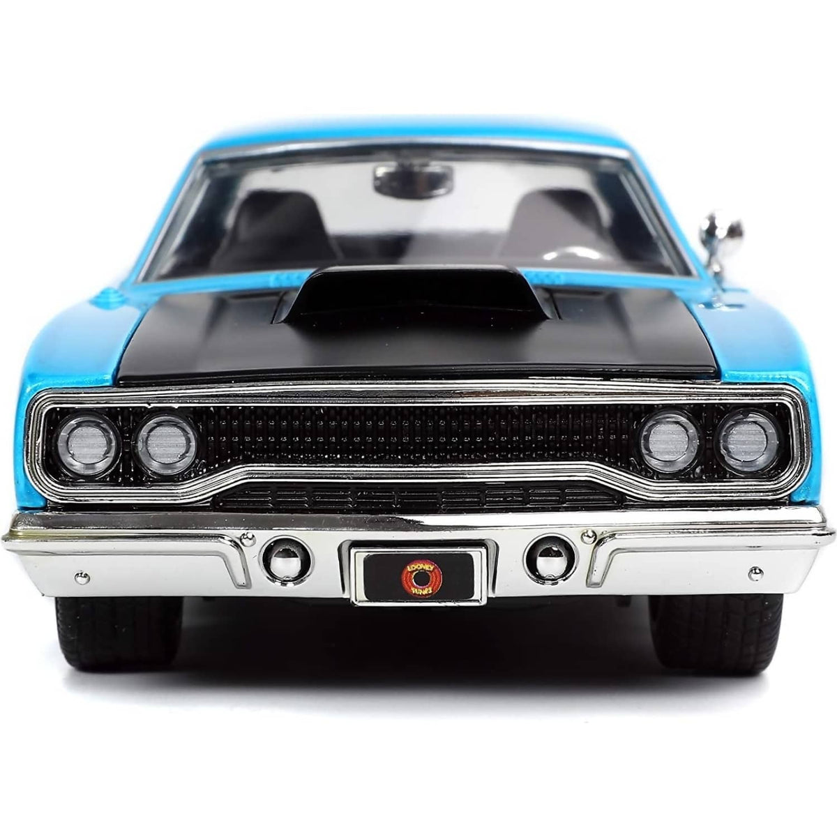 JADA TOYS - LOONEY TUNES 1970 PLYMOUTH ROAD RUNNER WITH WILE E COYOTE 1:24 SCALE DIECAST VEHICLE & FIGURE SET