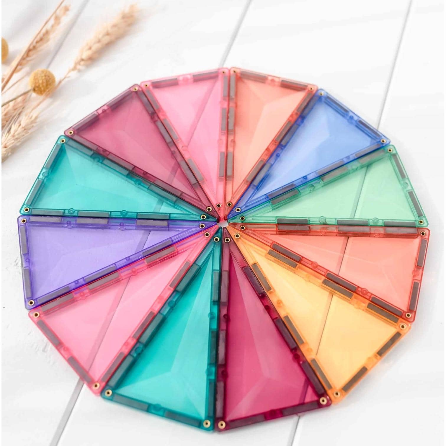 Connetix - Magnetic Tiles Pastel Geometry Pack 40pc