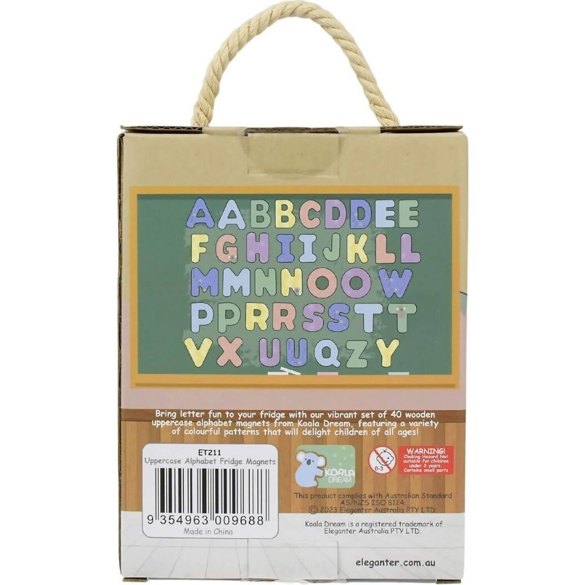 Koala Dream - Fridge Friends Wooden Magnetic Alphabet Uppercase 40pce