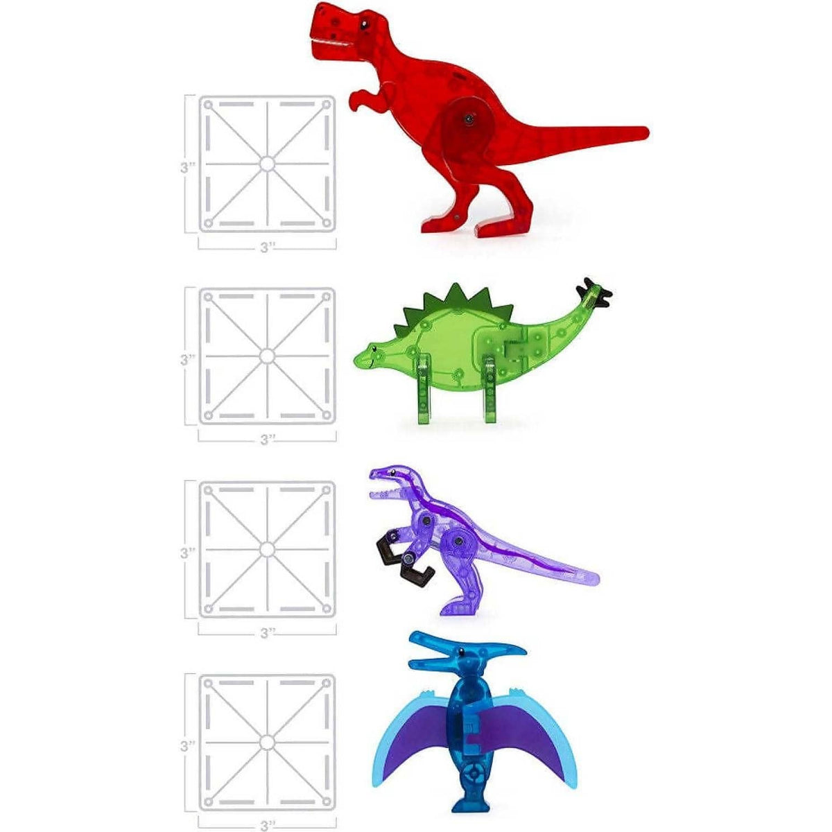 Magna Tiles - Dino World 40 Piece Set - Johnco
