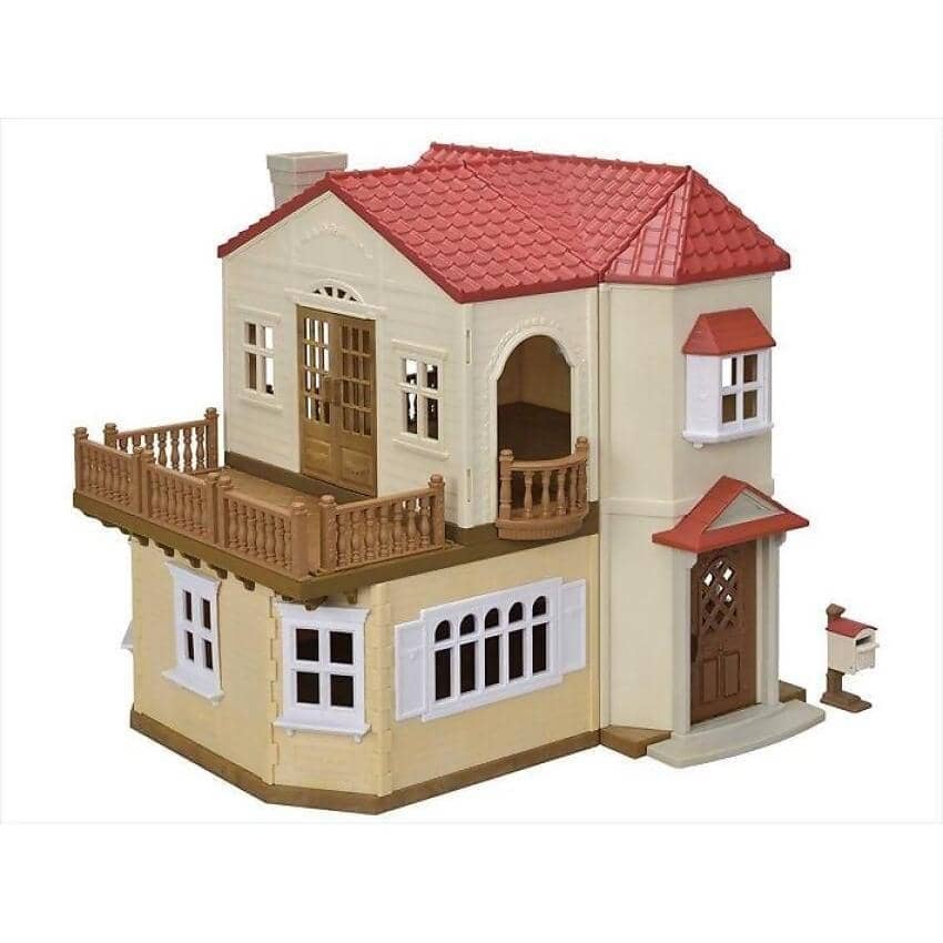 Sylvanian Families - Red Roof Country Home -secret Attic Playroom Animal Doll Playset