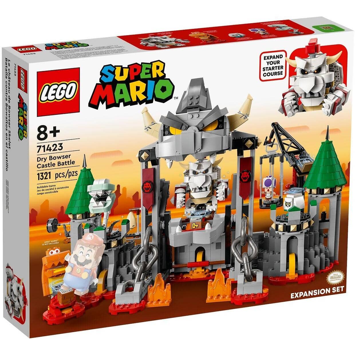 LEGO® 71423 Dry Bowser Castle Battle Expansion Set - Super Mario™