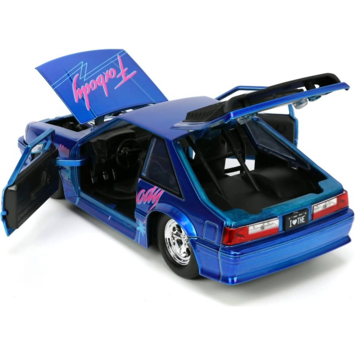 JADA TOYS - I LOVE THE 80'S 1989 FORD MUSTANG GT 1:24 SCALE DIECAST VEHICLE