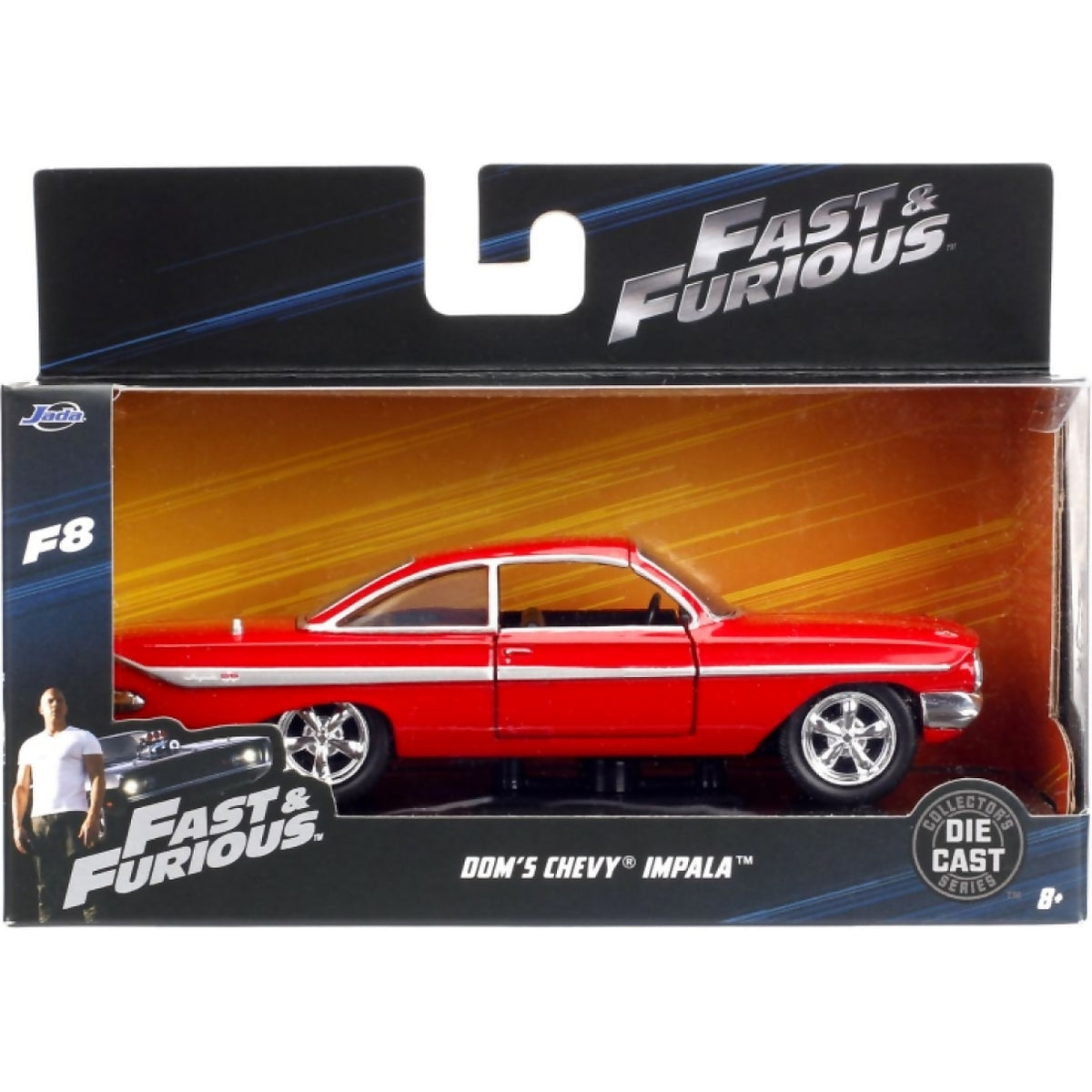 JADA TOYS - FAST & FURIOUS 8 1961 CHEVY IMPALA 1:32 SCALE DIECAST VEHICLE