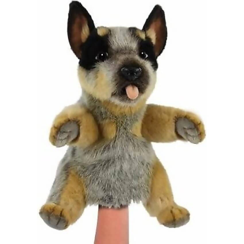 Hansa - Blue Heeler Puppy Puppet 30cm Plush