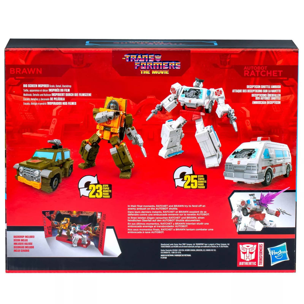 Transformers - The Movie Brawn And Autobot Ratchet Action Figure Set 2 Pack - Hasbro