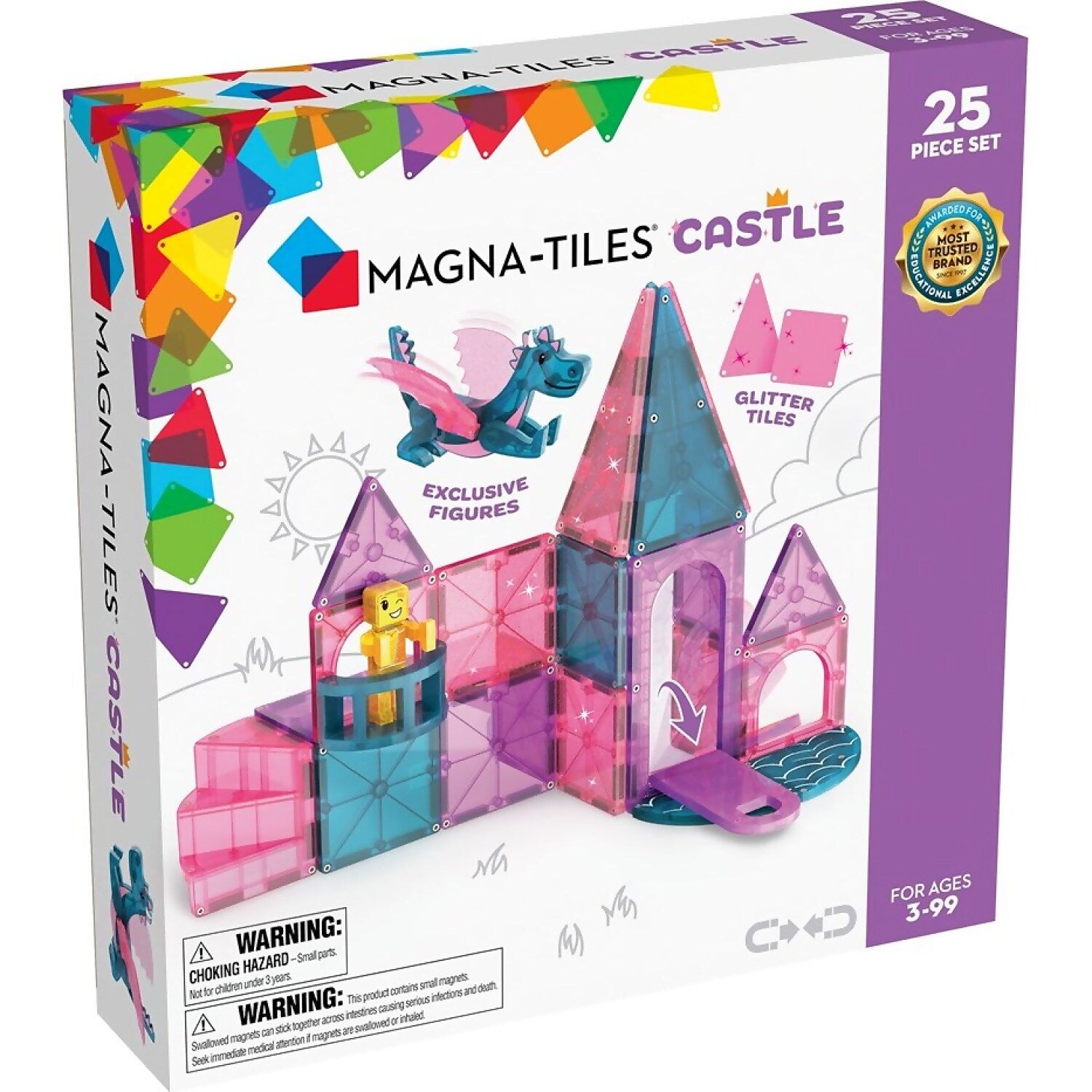 Magna-Tiles - Castle 25pce Set - Johnco