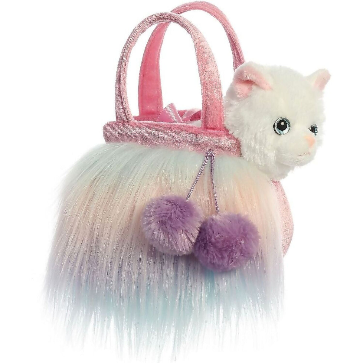 Cotton Candy - Fancy Pals Bag With Fluffy Cat