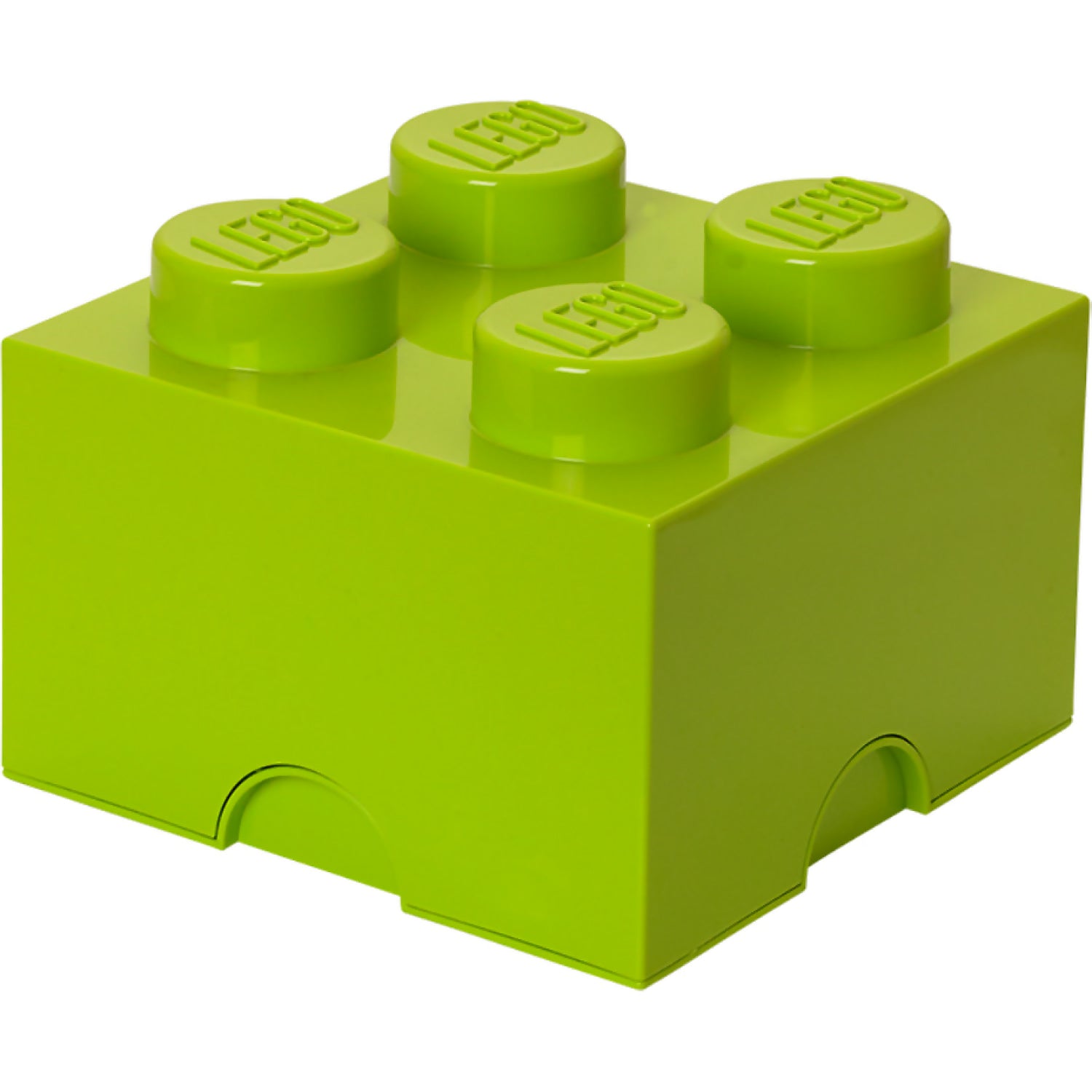 LEGO® Storage Brick 4 Studs Lime Green - Room Copenhagen