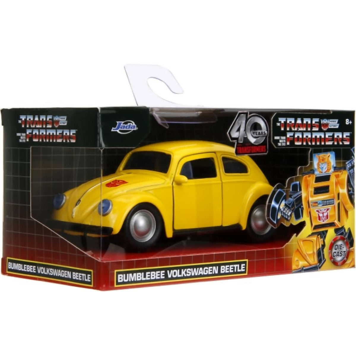 JADA TOYS - TRANSFORMERS G1 BUMBLEBEE VW BEETLE 1:32 SCALE DIECAST VEHICLE