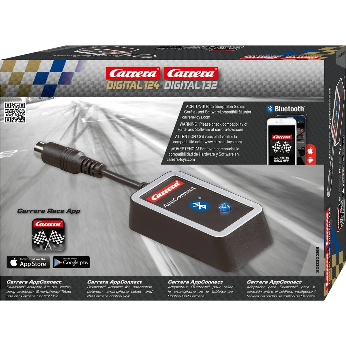 CARRERA - DIGITAL 1:32 ACCESSORIES - BLUETOOTH CARRERA APPCONNECT TRACK YOUR LAP TIMES - SLOT CAR TRACK ACCESSORIES ALSO SUITS 1:24