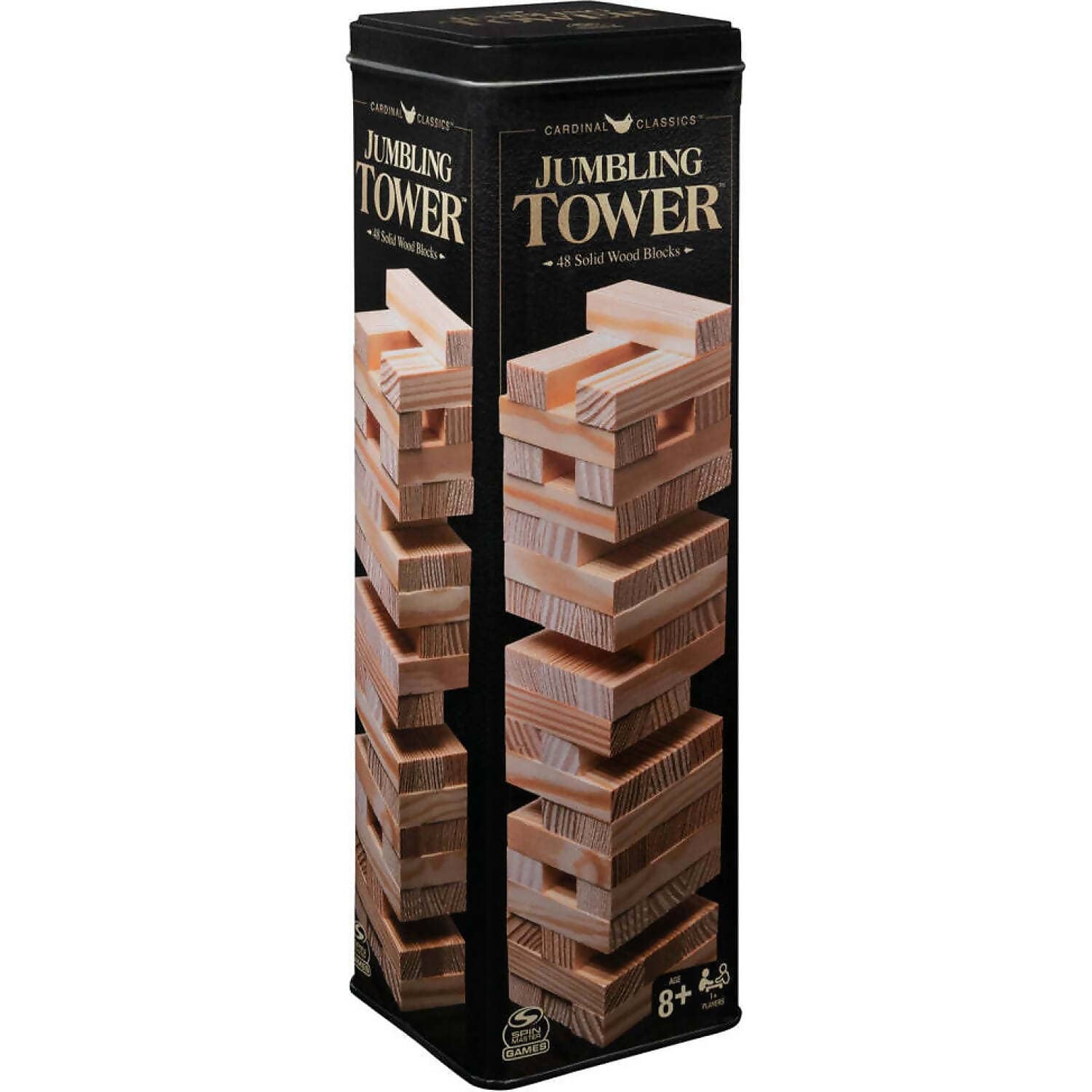 Cardinal - Classics - 48pc Wooden Tumbling Tower In Tin