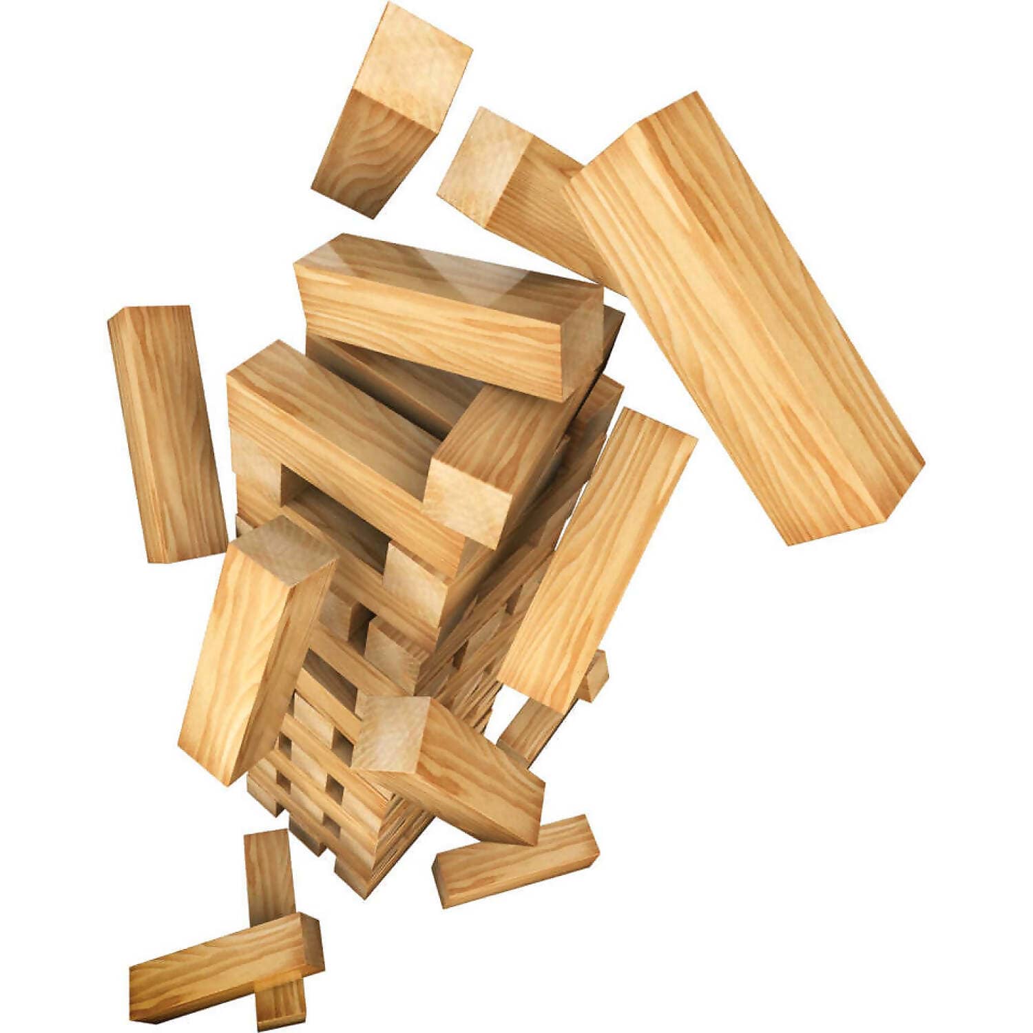 Cardinal - Classics - 48pc Wooden Tumbling Tower In Tin