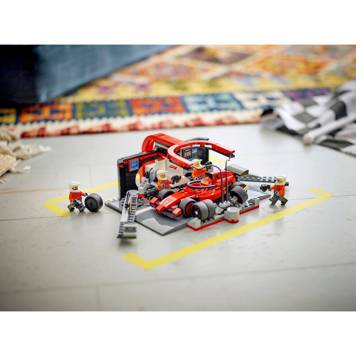 LEGO® 60443 F1 Pit Stop & Pit Crew with Ferrari Car - City