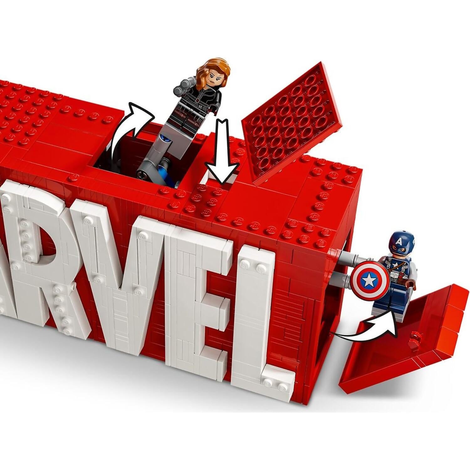 LEGO® 76313 MARVEL Logo & Minifigures - Marvel Super Heroes