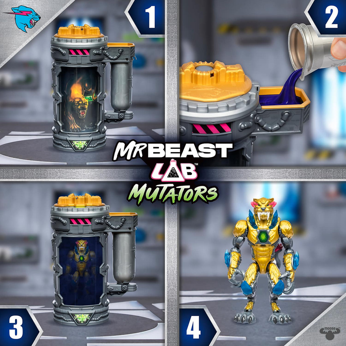 MrBeast Lab - Mutators Mutation Chamber Exclusive - Legendary Golden Panther
