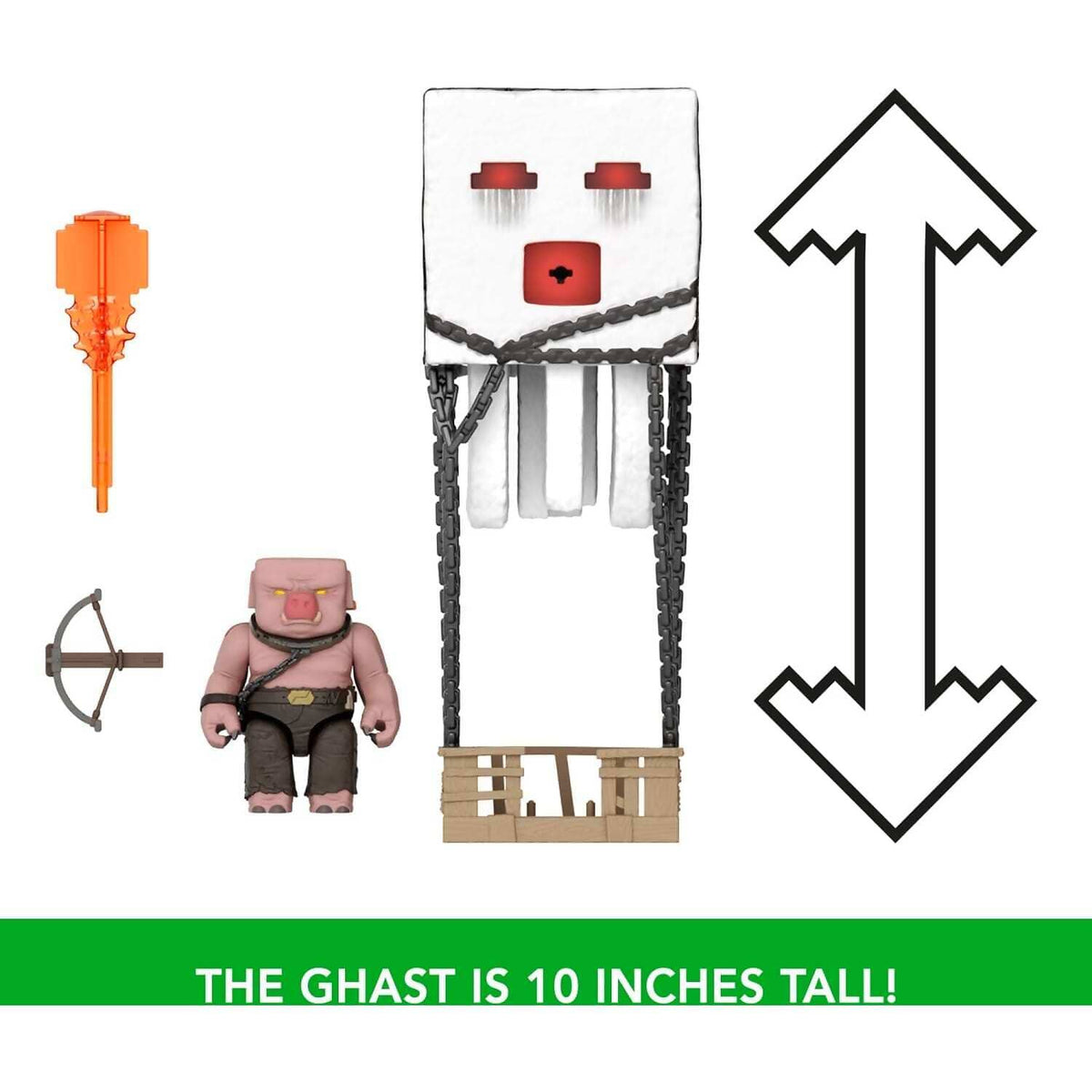 Minecraft - Movie - Blast Attack Ghast Action Figure Set - Mattel