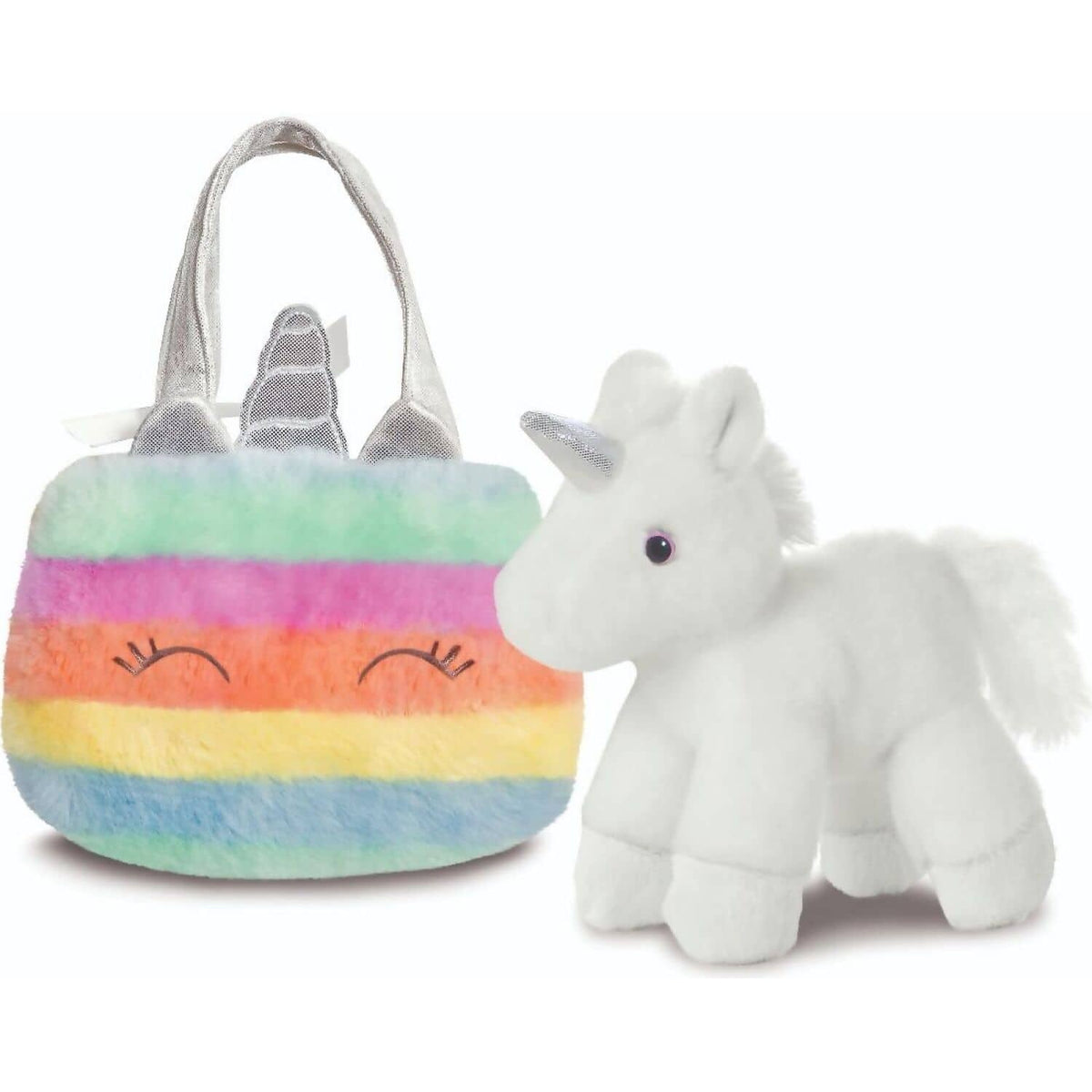 Cotton Candy - Fancy Pals Unicorn Fluffy Rainbow Bag