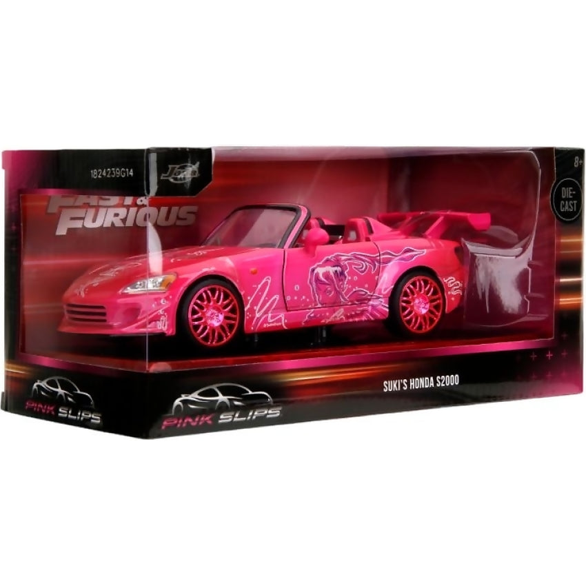 JADA TOYS - PINK SLIPS SUKI'S HONDA S2000 1:24 SCALE DIECAST VEHICLE