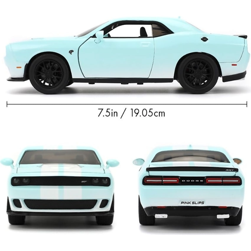 JADA TOYS - PINK SLIPS 2015 DODGE CHALLENGER SRT HELLCAT 1:24 SCALE DIECAST VEHICLE