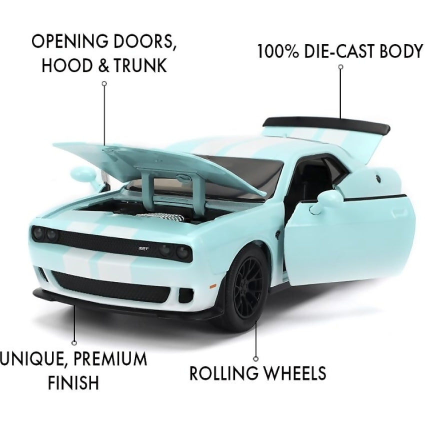 JADA TOYS - PINK SLIPS 2015 DODGE CHALLENGER SRT HELLCAT 1:24 SCALE DIECAST VEHICLE