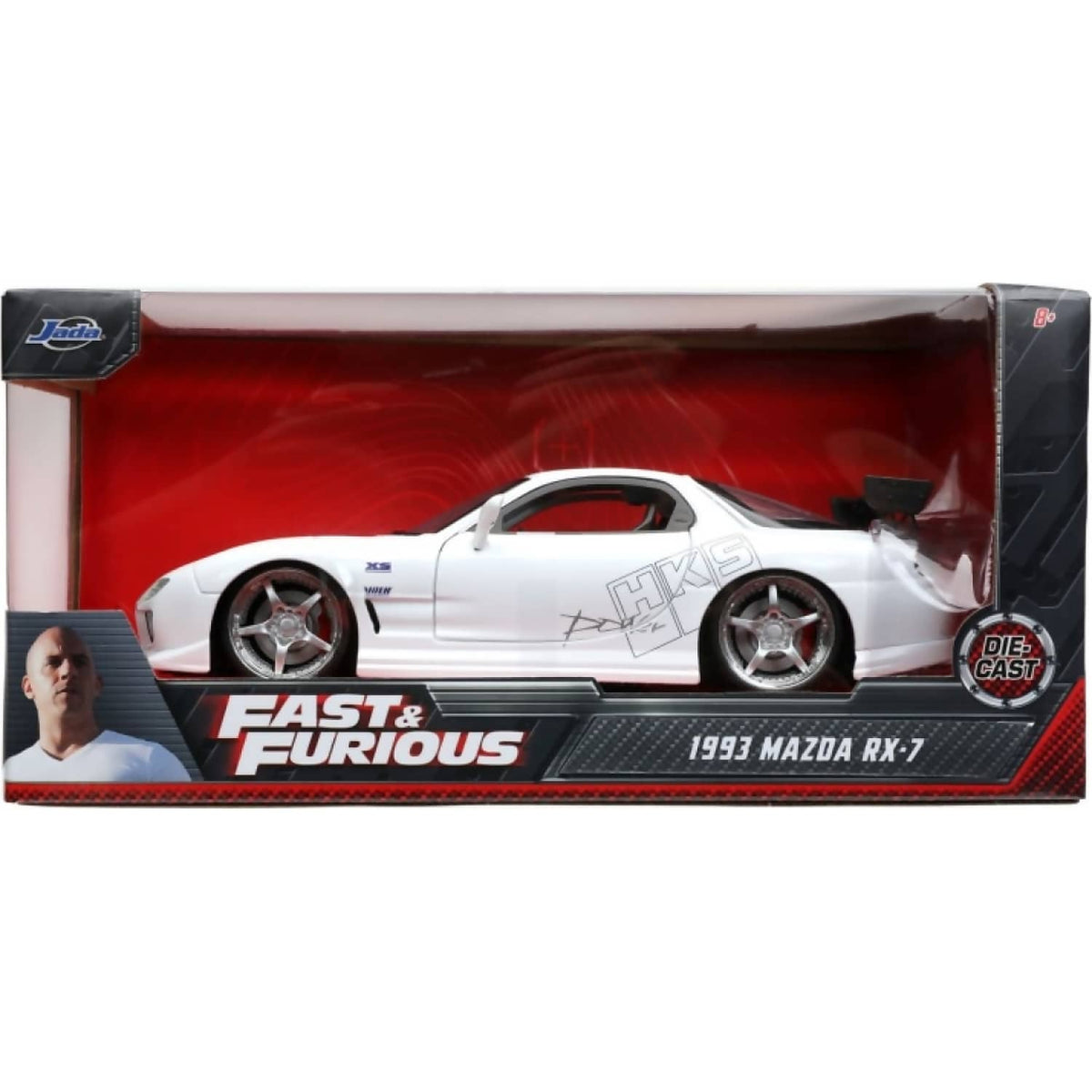JADA TOYS - FAST & FURIOUS - 1993 MAZDA RX-7 FD3S-WIDE 1:24 SCALE DIECAST VEHICLE