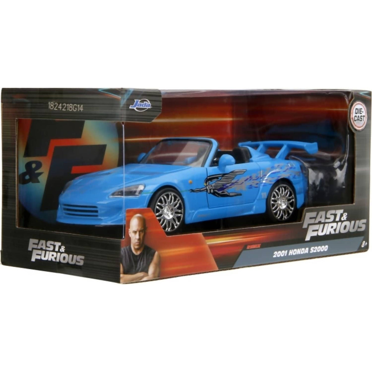 JADA TOYS - FAST & FURIOUS - 2001 HONDA S2000 1:24 SCALE DIECAST VEHICLE