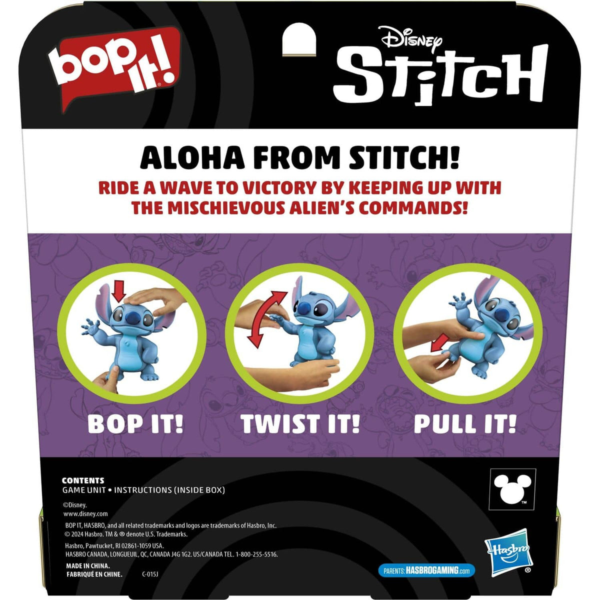 Hasbro Games - Bop It! Disney Stitch Electronic Game