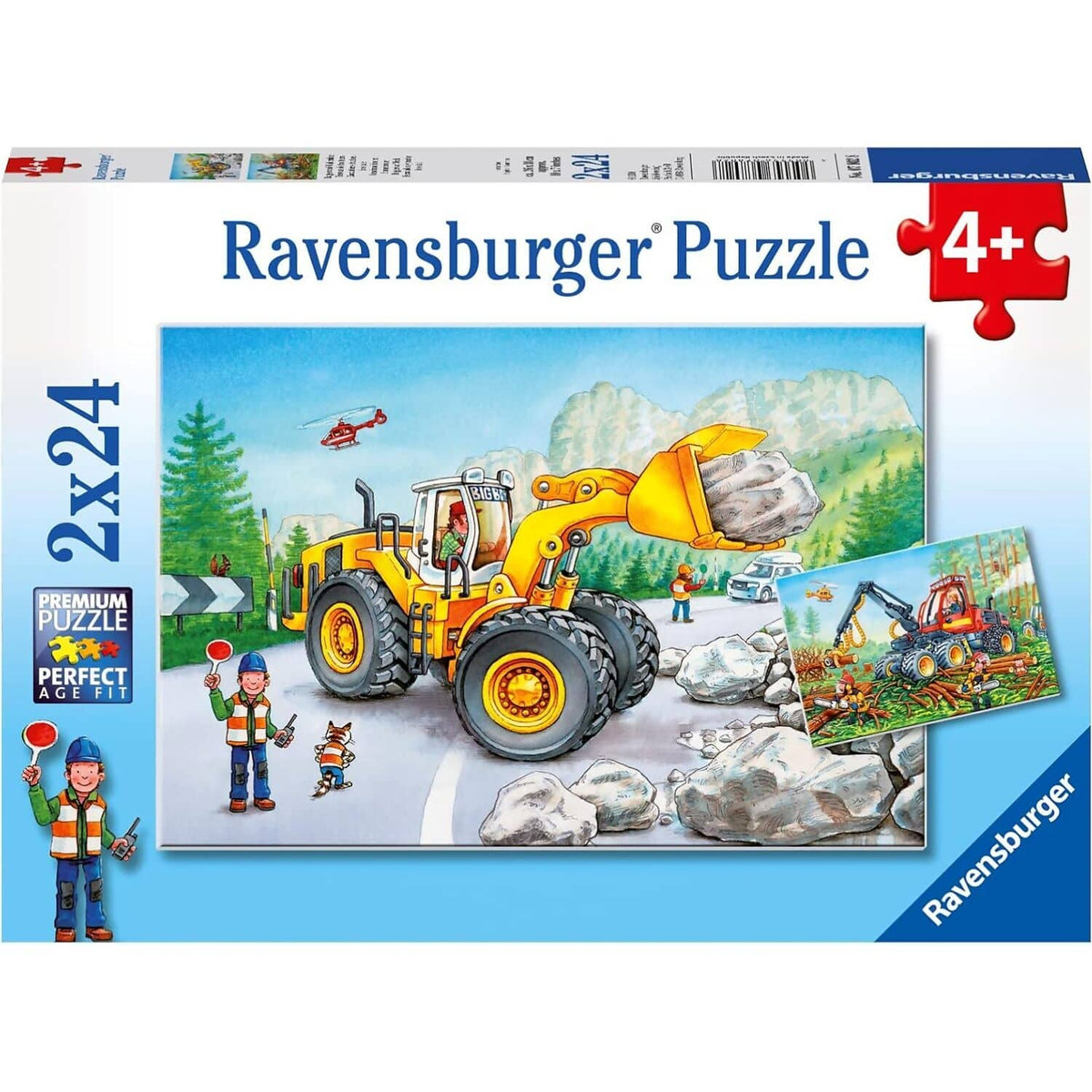 Ravensburger - Diggers At Work Jigsaw Puzzle 2 X 24pc