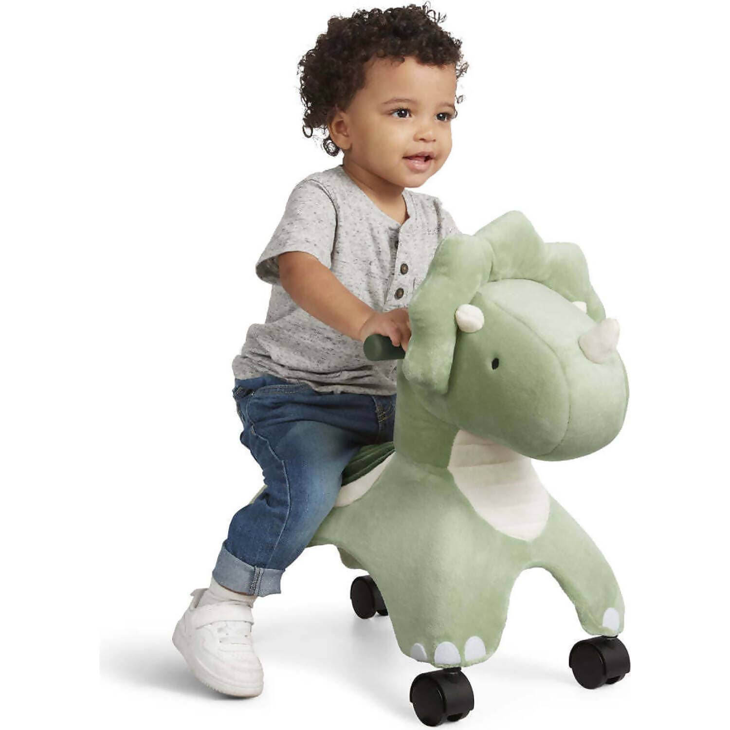 Radio Flyer - Dash the Rolling Dinosaur Ride-On with EZ-Glide Caster Wheels