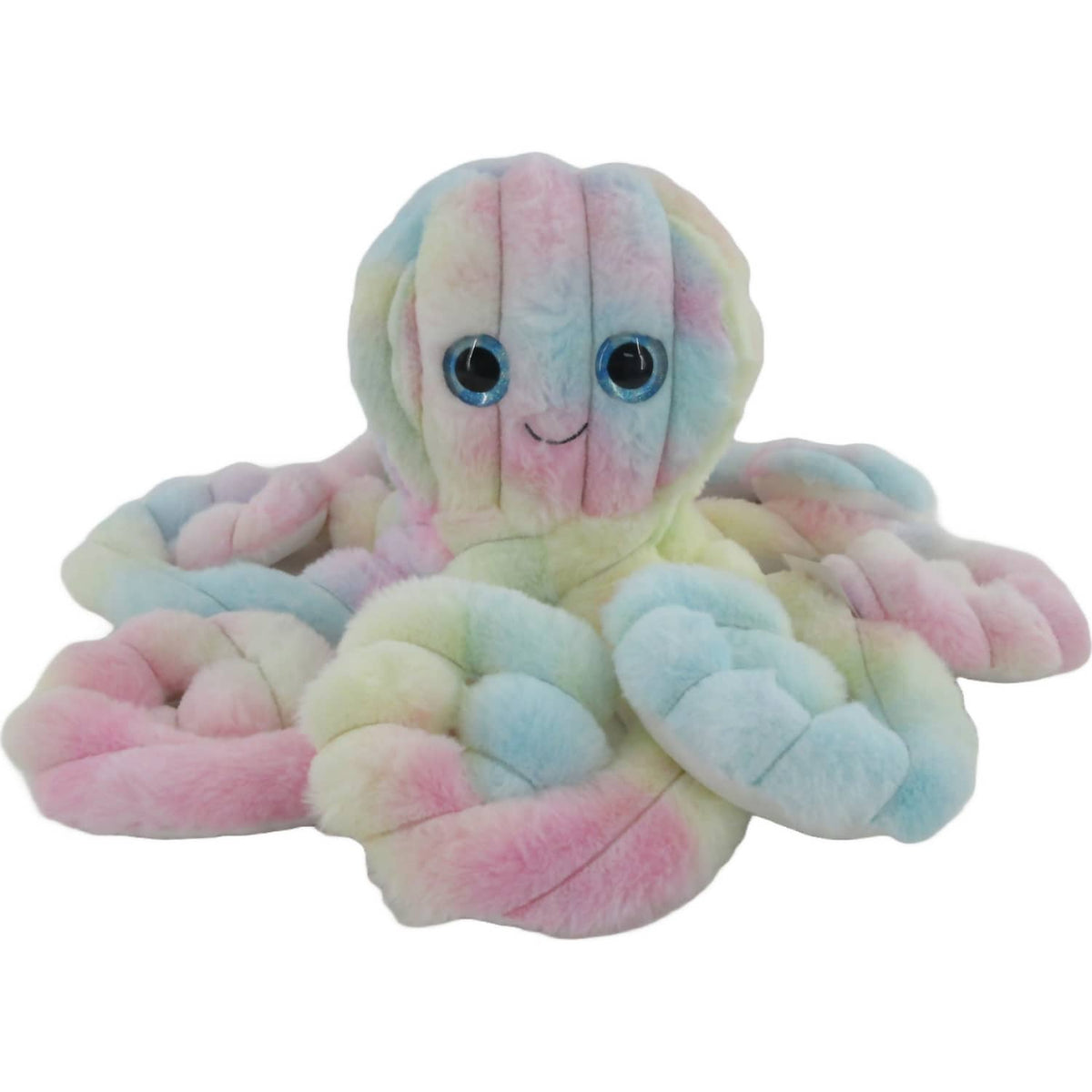 Cotton Candy - Wiggleton Tie-Dyed Pink/Pastels Octopus 50cm Plush