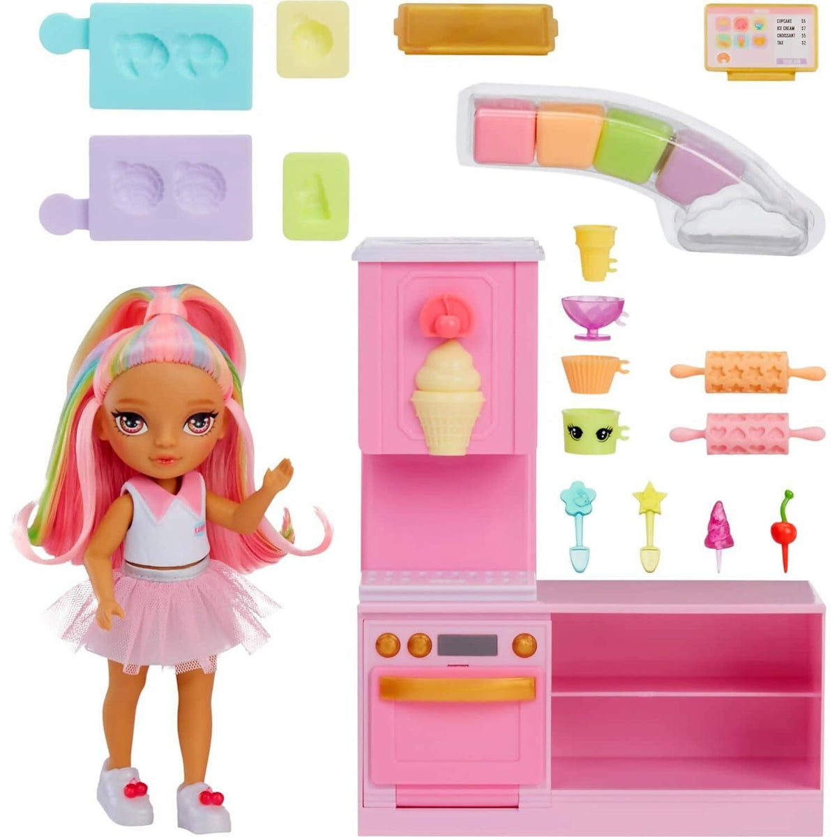 Rainbow High - Littles - Dessert Shop with Kandy Playset