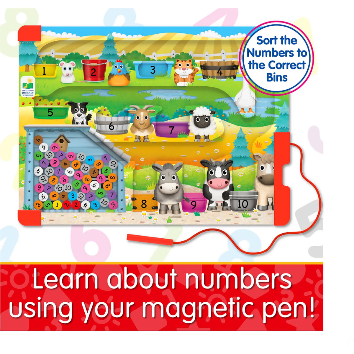 The Learning Journey - Sort & Learn Magnetic Puzzle - Counting