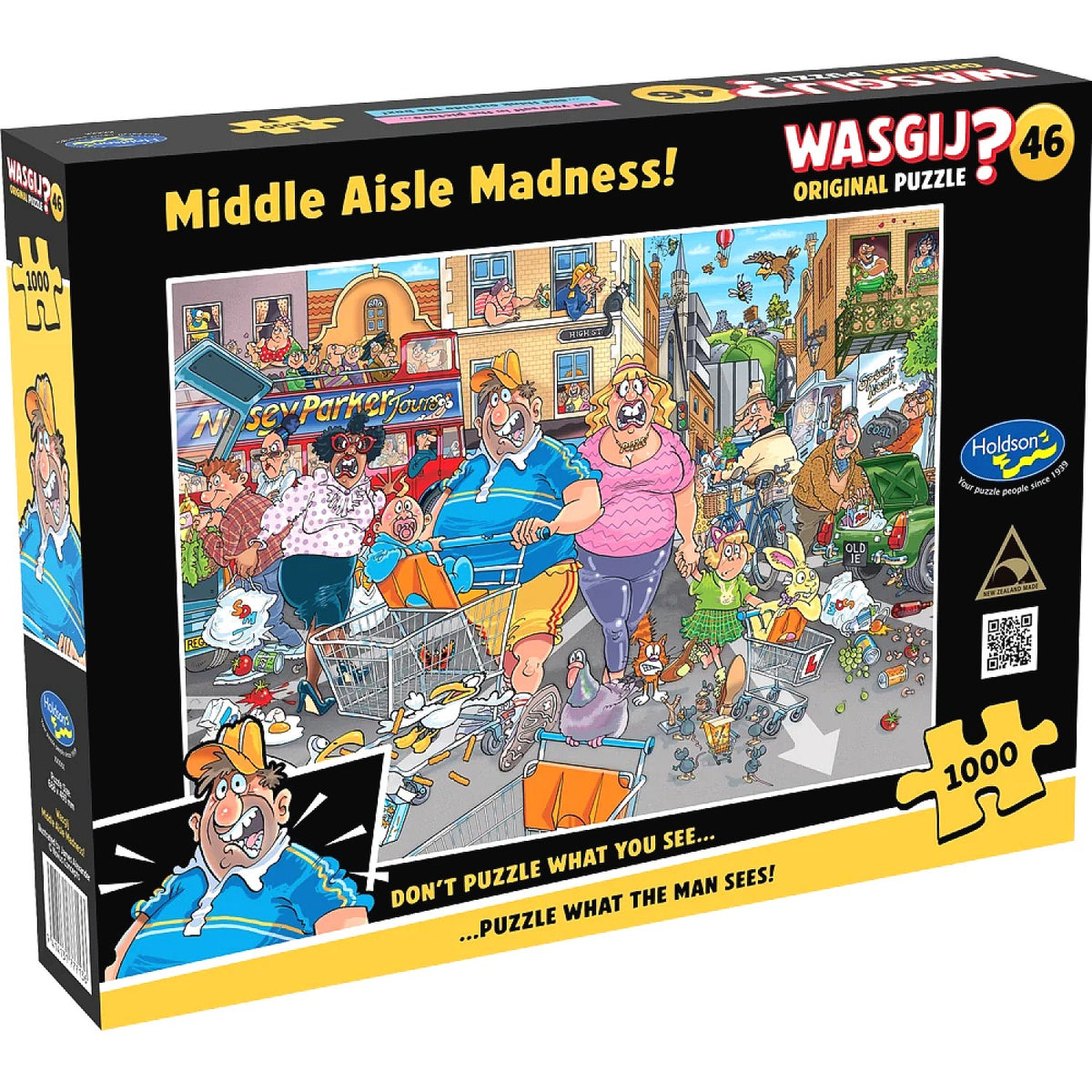 WASGIJ? - Original 46 Middle Aisle Madness! Holdson Jigsaw Puzzle 1000 Pieces