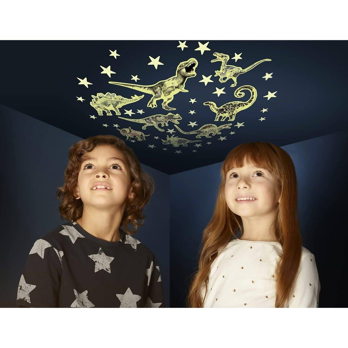 Brainstorm Toys - The Original Glowstars Company Glow in The Dark - Stars & Dinosaurs