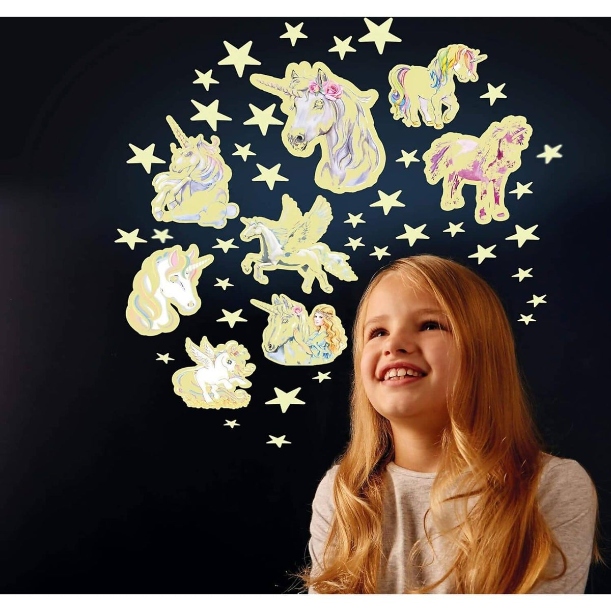 Brainstorm Toys - The Original Glowstars Company Glow in The Dark - Stars & Unicorns
