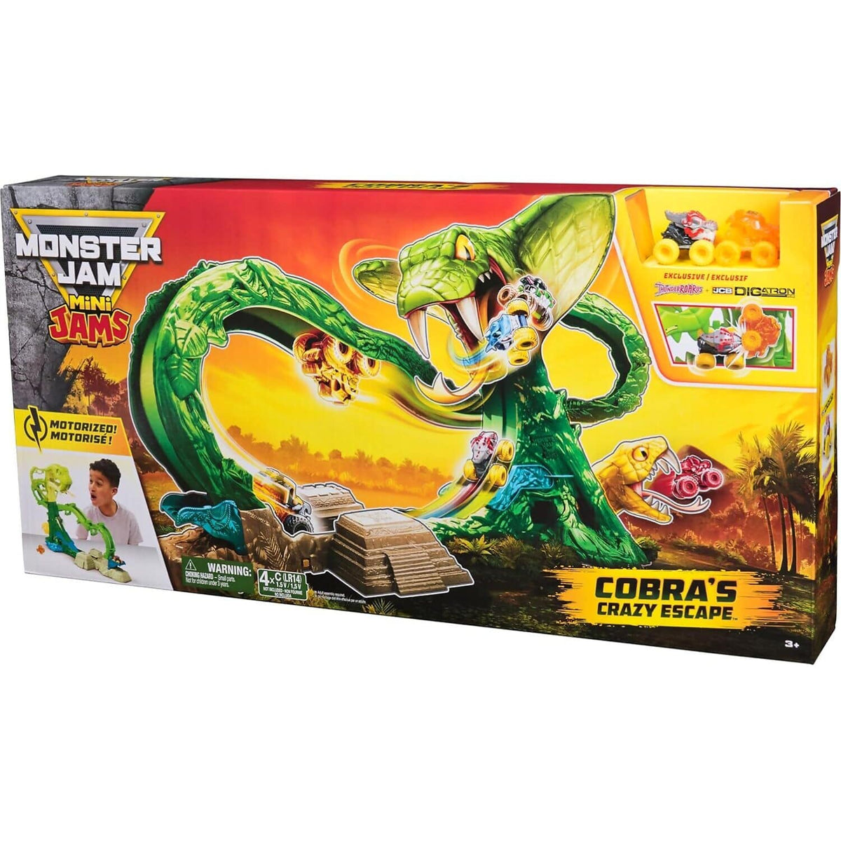Monster Jam - Mini Jams Motorized Cobra s Crazy Escape