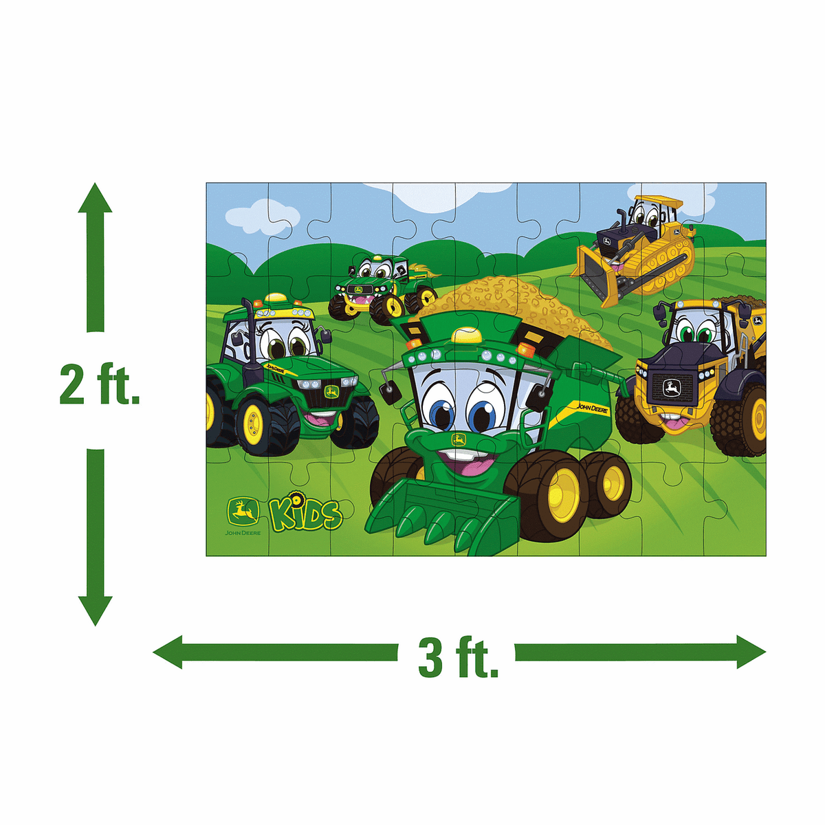 John Deere - Kids Floor Puzzle - Extra Large 92cm x 61cm