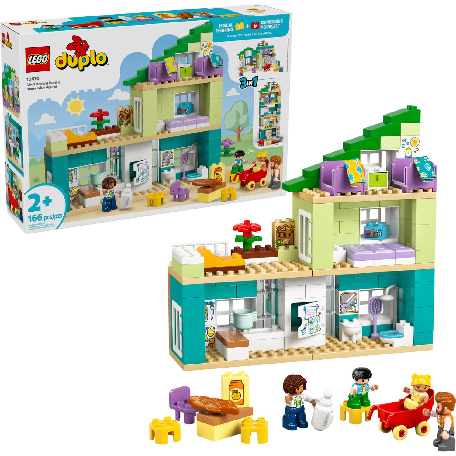 LEGO® 10470 3-in-1 Modern Family House with Figures - DUPLO®